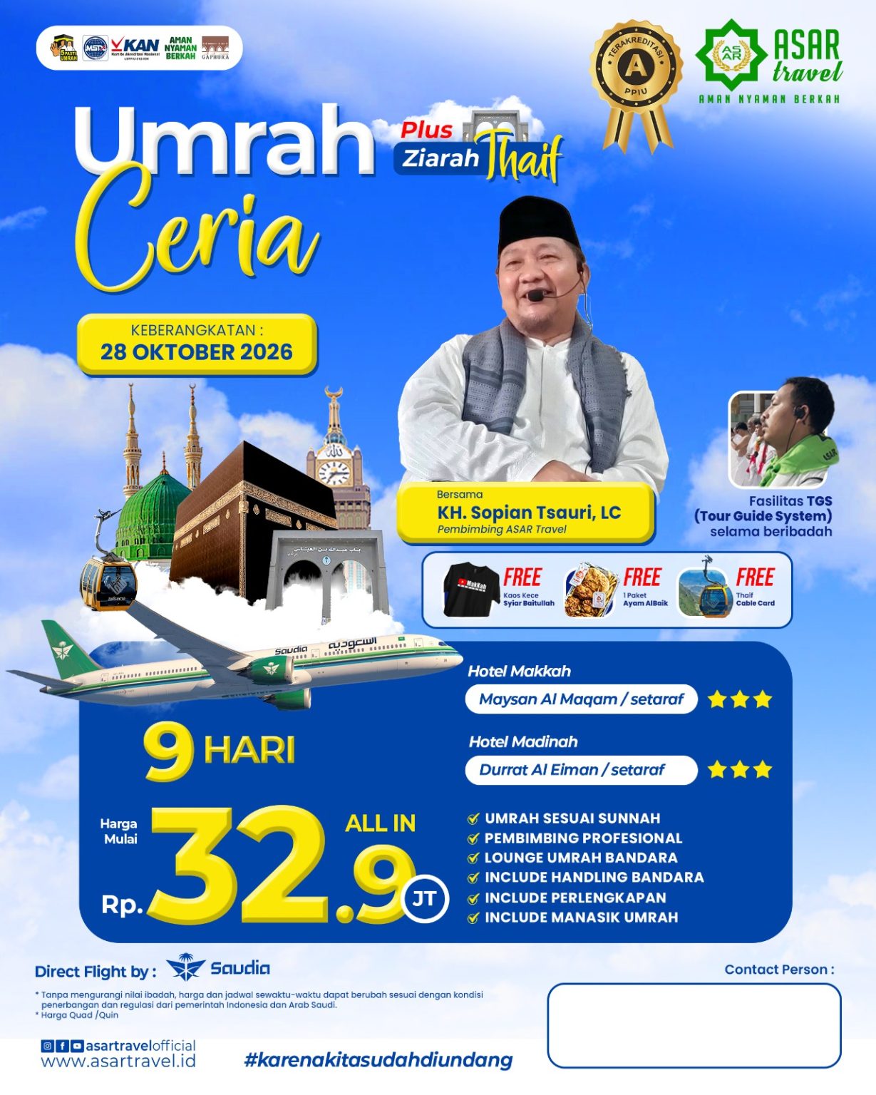Umrah Ceria Plus Thaif Oktober