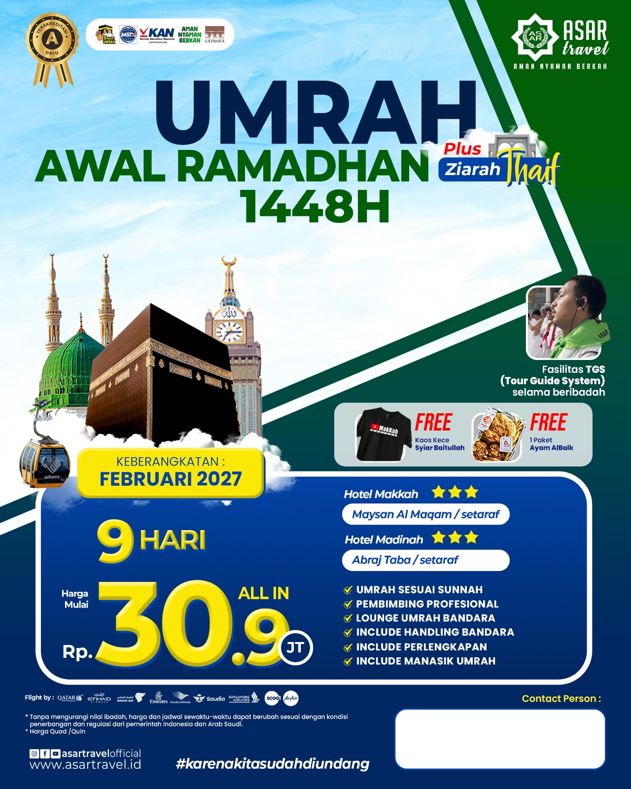umroh awal ramadan 2027