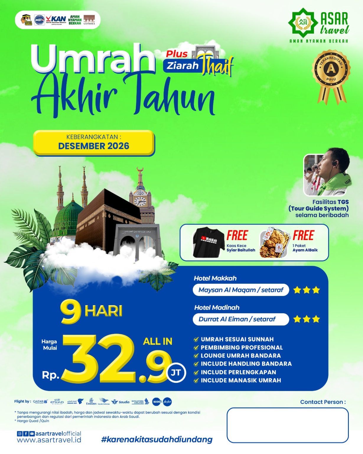 Umrah Akhir Tahun Plus Thaif