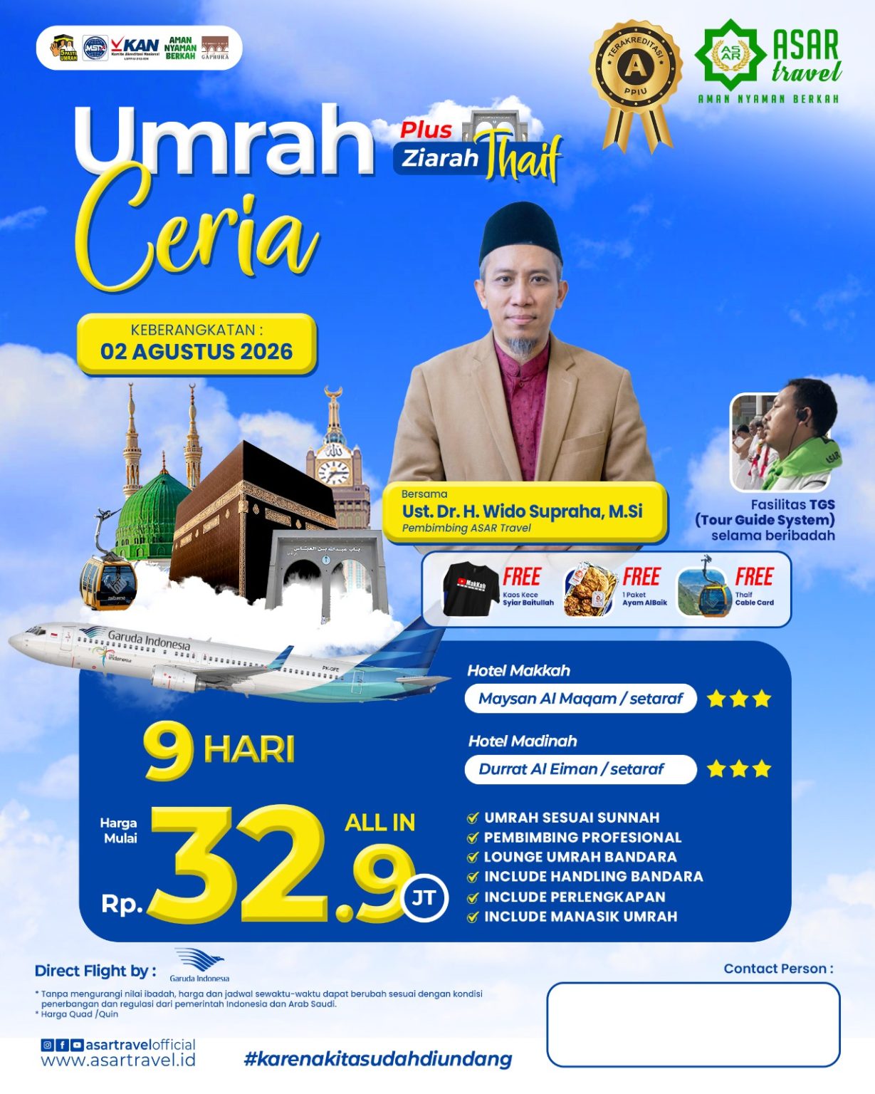 Umrah Ceria Plus Thaif Agustus
