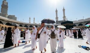 cuaca panas saat umroh