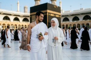 pasangan muda umroh